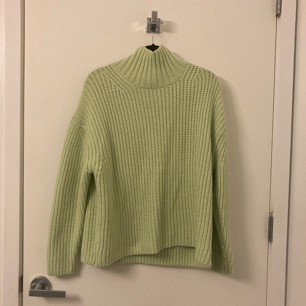 Pastel Green Oversized Sweater, NWOT